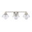 Atlas Lighting Julian 24'' Wide 3Lt Vanity Light, Nickel/Clear
