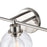 Atlas Lighting Julian 24'' Wide 3Lt Vanity Light, Nickel/Clear