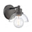 Atlas Lighting Julian 6'' Wide 1Lt Vanity Light, Matte Black/Clear