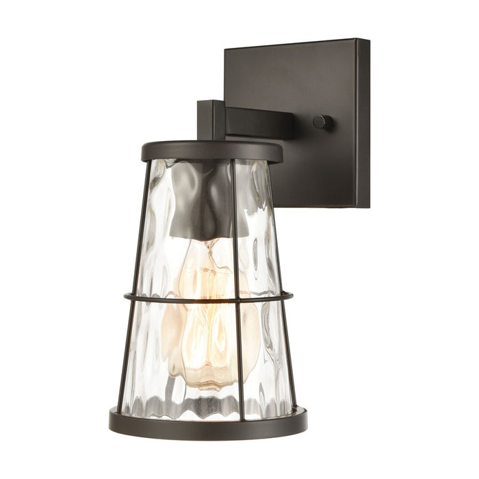 Atlas Lighting Kendrix 11''H 1Lt Sconce, Oil Rubbed Bronze/Clear