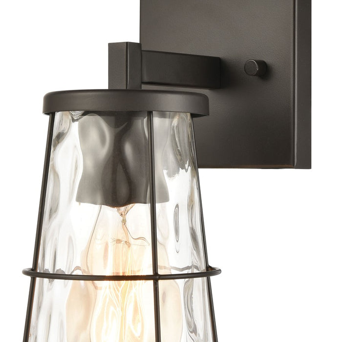 Atlas Lighting Kendrix 11''H 1Lt Sconce, Oil Rubbed Bronze/Clear