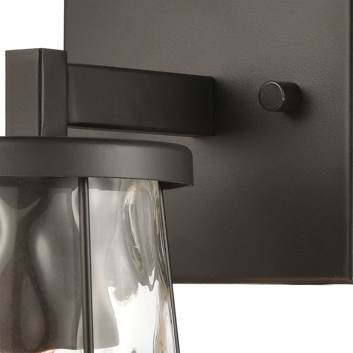 Atlas Lighting Kendrix 11''H 1Lt Sconce, Oil Rubbed Bronze/Clear