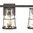 Atlas Lighting Kendrix 24'' Wide 3Lt Vanity Light, Bronze/Clear