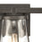 Atlas Lighting Kendrix 24'' Wide 3Lt Vanity Light, Bronze/Clear
