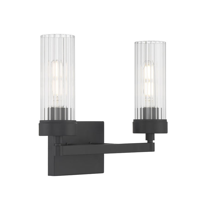 Atlas Lighting Lida 14'' Wide 2Lt Vanity Light, Matte Black