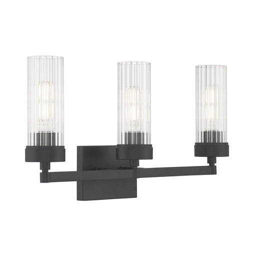 Atlas Lighting Lida 21'' Wide 3Lt Vanity Light, Matte Black
