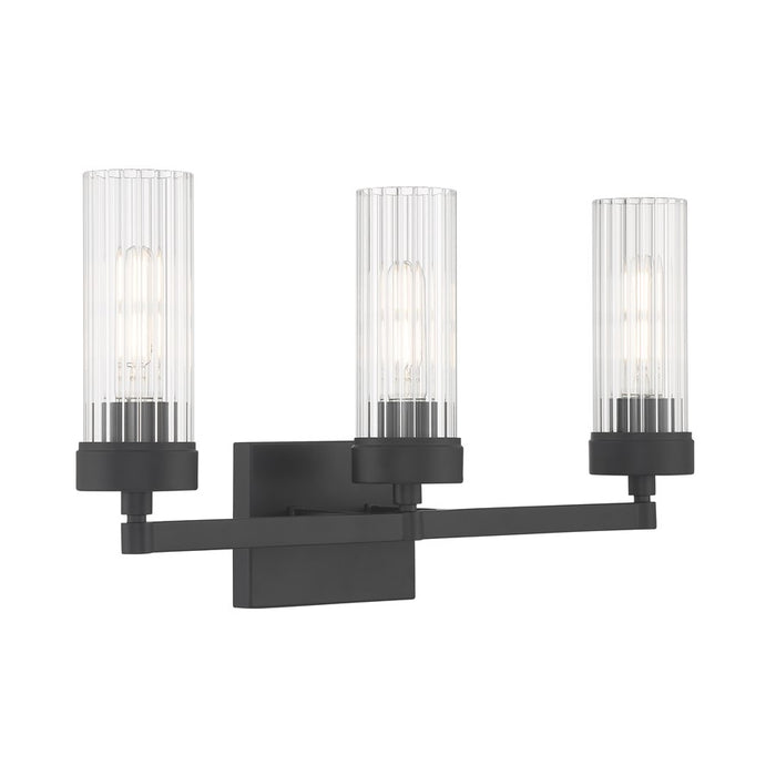 Atlas Lighting Lida 21'' Wide 3Lt Vanity Light, Matte Black