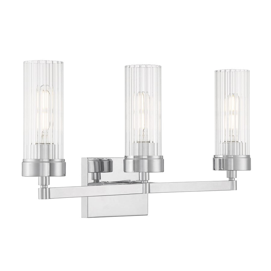 Atlas Lighting Lida 21'' Wide 3Lt Vanity Light, Chrome