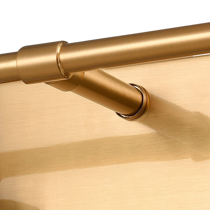 Atlas Lighting Lightweave 15'' Wide 2Lt Vanity Light, Brass/Clear