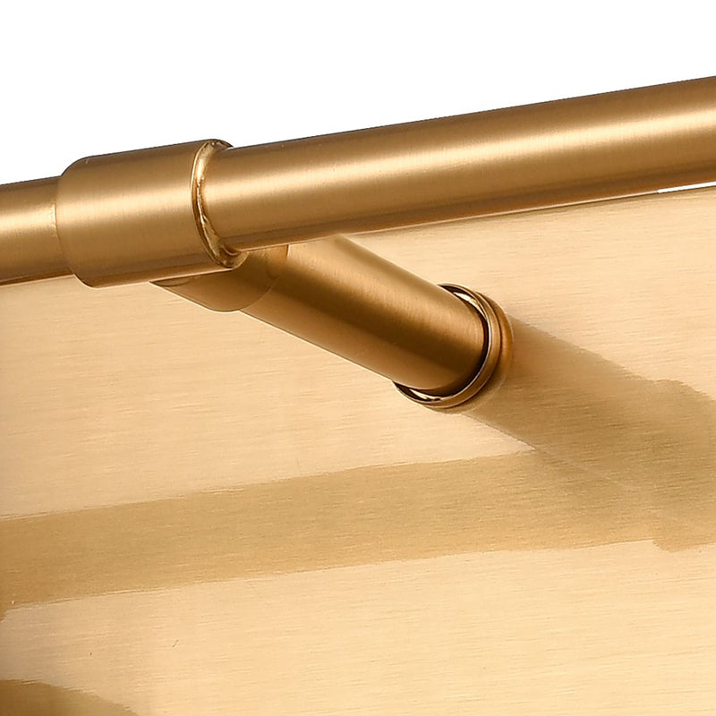 Atlas Lighting Lightweave 15in 2-Light Vanity Light | Traditional Satin Brass and Clear Textured Glass | Bathroom Vanity | Model WL11361-BS