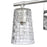 Atlas Lighting Lightweave 15'' Wide 2Lt Vanity Light, Nickel/Clear