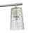 Atlas Lighting Lightweave 32'' Wide 4Lt Vanity Light, Nickel/Clear