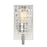 Atlas Lighting Lightweave 4.75''W 1Lt Vanity Light, Nickel/Clear