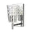 Atlas Lighting Lightweave 4.75''W 1Lt Vanity Light, Nickel/Clear