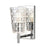 Atlas Lighting Lightweave 4.75''W 1Lt Vanity Light, Nickel/Clear