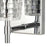 Atlas Lighting Lightweave 4.75''W 1Lt Vanity Light, Nickel/Clear