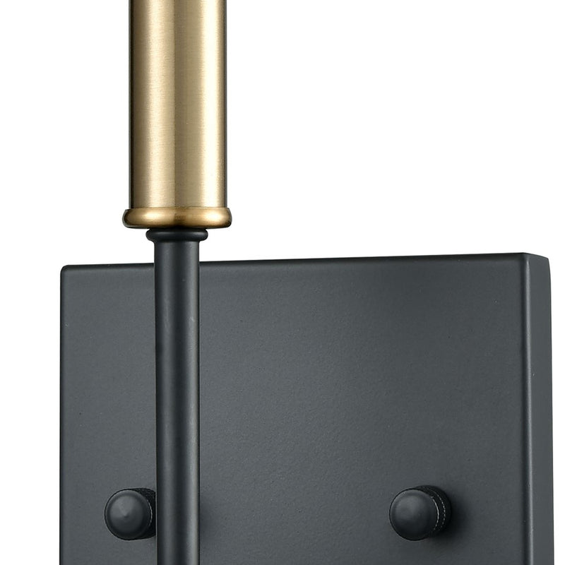 Atlas Lighting Livingston 11'' High 1Lt Sconce, Matte Black
