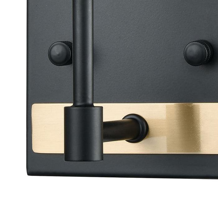 Atlas Lighting Livingston 11'' High 1Lt Sconce, Matte Black