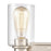 Atlas Lighting Market Square 12''W 2Lt Vanity Light, Nickel/Clear
