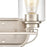 Atlas Lighting Market Square 12''W 2Lt Vanity Light, Nickel/Clear