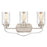 Atlas Lighting Market Square 20''W 3Lt Vanity Light, Nickel/Clear