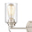 Atlas Lighting Market Square 20''W 3Lt Vanity Light, Nickel/Clear