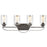 Atlas Lighting Market Square 28''W 4Lt Vanity Light, Bronze/Clear