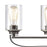 Atlas Lighting Market Square 28''W 4Lt Vanity Light, Bronze/Clear