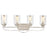 Atlas Lighting Market Square 28''W 4Lt Vanity Light, Nickel/Clear