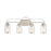 Atlas Lighting Market Square 28''W 4Lt Vanity Light, Nickel/Clear