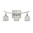 Atlas Lighting Matrix 15''W 3Lt Vanity Light, Satin Nickel/Clear