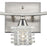 Atlas Lighting Matrix 15''W 3Lt Vanity Light, Satin Nickel/Clear