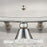 Atlas Lighting Matrix 15''W 3Lt Vanity Light, Satin Nickel/Clear