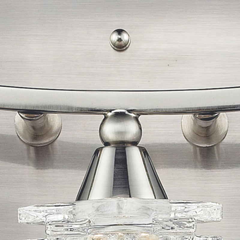 Atlas Lighting Matrix 15in 3-Light Vanity Light | Modern Satin Nickel and Clear Glass | Bathroom Vanity | 15 x 5 x 7 in | Model WL11368-NK