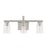 Atlas Lighting Melina 22'' Wide 3Lt Vanity Light, Nickel/Clear