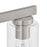 Atlas Lighting Melina 22'' Wide 3Lt Vanity Light, Nickel/Clear
