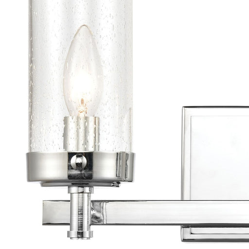 Atlas Lighting Melinda 15'' Wide 2Lt Vanity Light, Chrome/Clear