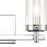 Atlas Lighting Melinda 15'' Wide 2Lt Vanity Light, Chrome/Clear