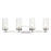 Atlas Lighting Melinda 29'' Wide 4Lt Vanity Light, Chrome/Clear