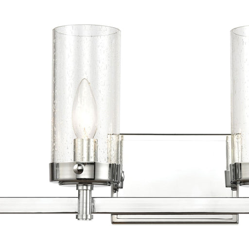 Atlas Lighting Melinda 29'' Wide 4Lt Vanity Light, Chrome/Clear