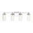 Atlas Lighting Melinda 29'' Wide 4Lt Vanity Light, Chrome/Clear