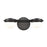 Atlas Lighting Nelly 14'' Wide 2Lt Vanity Light, Matte Black/White