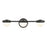 Atlas Lighting Nelly 22'' Wide 3Lt Vanity Light, Matte Black/White