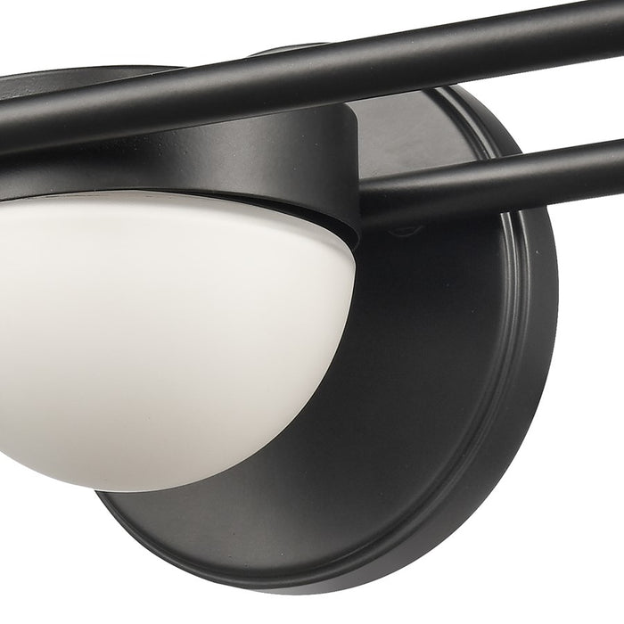 Atlas Lighting Nelly 22'' Wide 3Lt Vanity Light, Matte Black/White