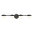 Atlas Lighting Nelly 31'' Wide 4Lt Vanity Light, Matte Black/White