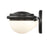 Atlas Lighting Nelly 31'' Wide 4Lt Vanity Light, Matte Black/White