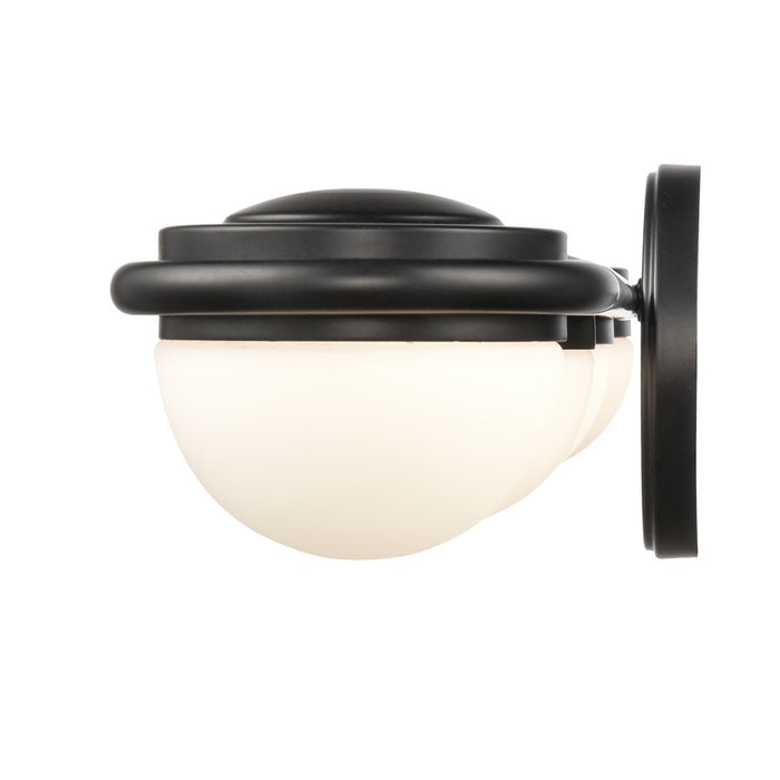 Atlas Lighting Nelly 31'' Wide 4Lt Vanity Light, Matte Black/White