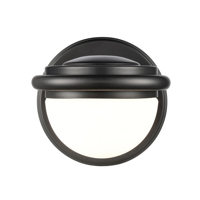 Atlas Lighting Nelly 5'' Wide 1Lt Vanity Light, Matte Black/White