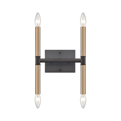Atlas Lighting Notre Dame 13'' High 4Lt Wall Sconce, Bronze/Gold