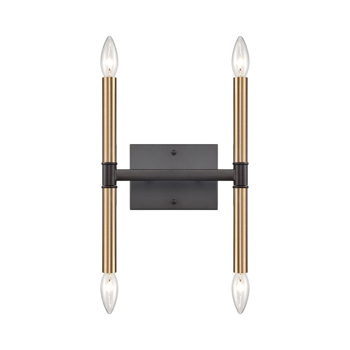 Atlas Lighting Notre Dame 13'' High 4Lt Wall Sconce, Bronze/Gold
